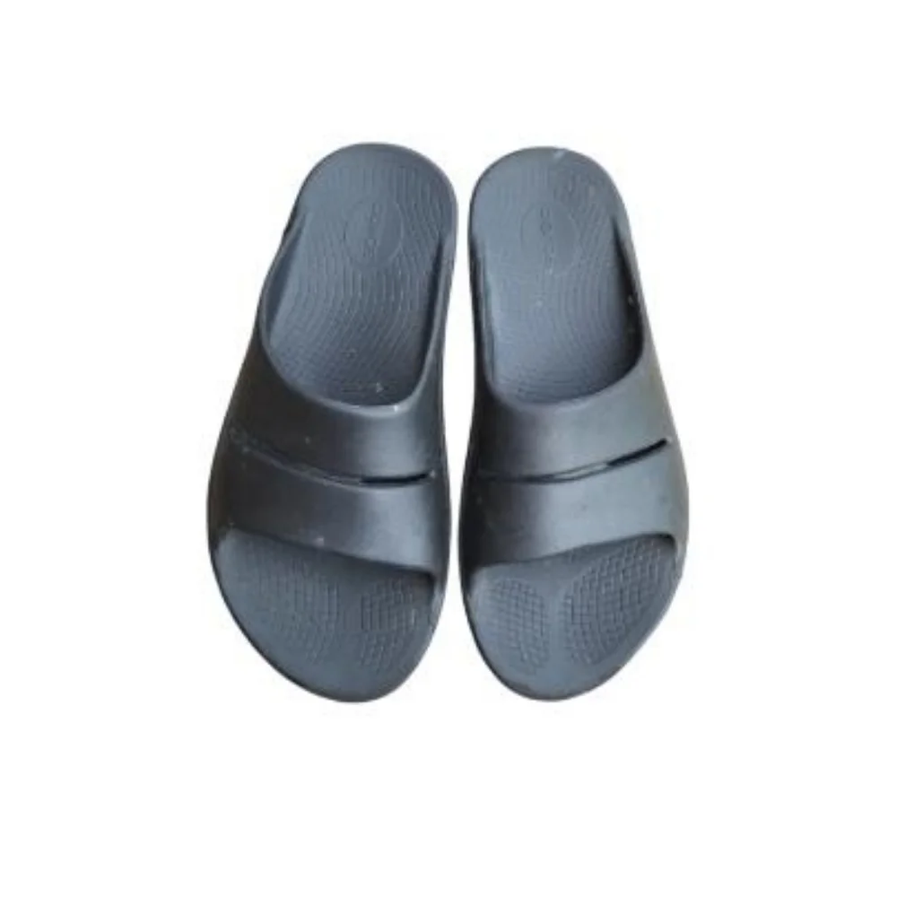 OOFOS OOahhh Recovery Black Foam Slide Sandal Slip On Original Men 10 Women 12 - Picture 12 of 13